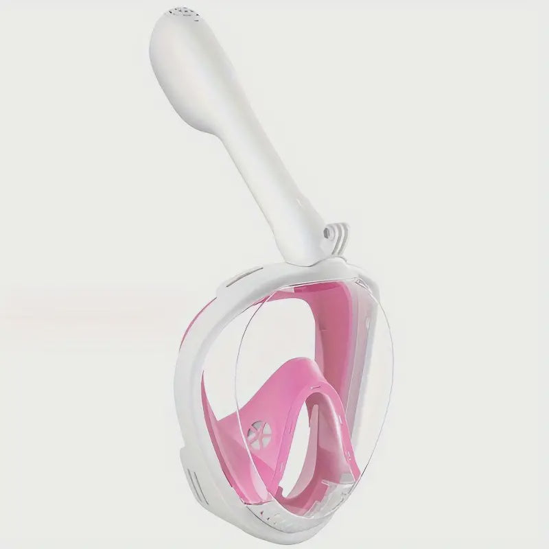 1pc 180° Panoramic View Full Face Snorkel Mask with Latest Safety Breathing and Dry Top Systems for Adults TEMU