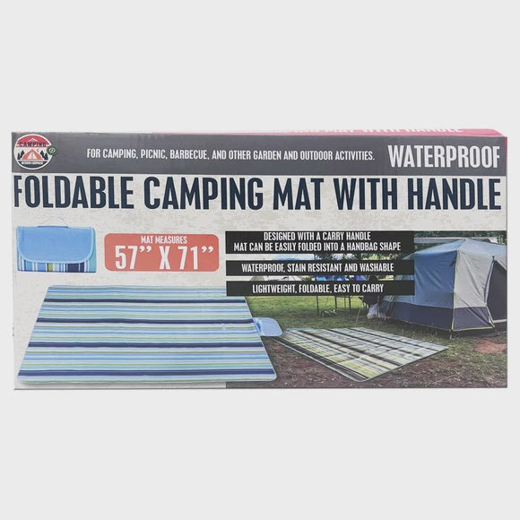 Foldable Waterproof Camping Mat with Carrying Handle