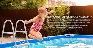 Kid jumping into pool - Poolside Pool Supply