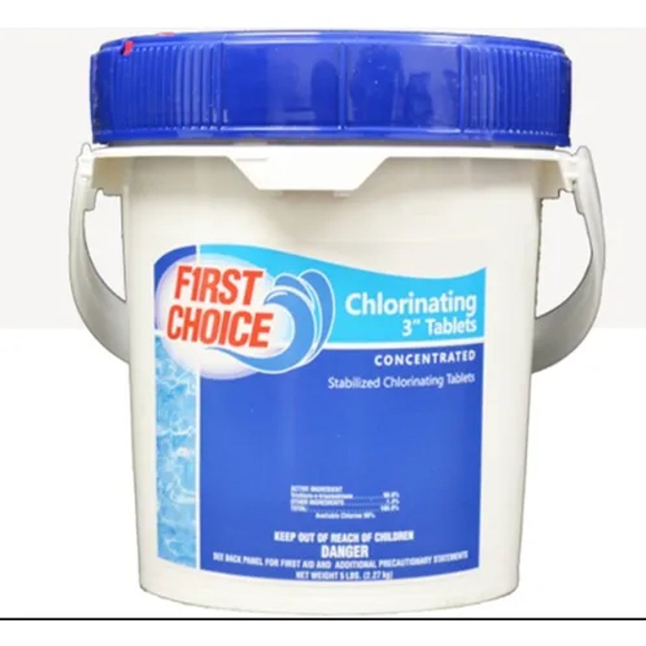 10 lb Pail First Choice 3" Chlorine Tablets PEP