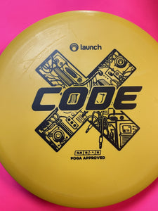 Code X (Launch Disc Golf - Omega, Yellow - 160 - 165g)