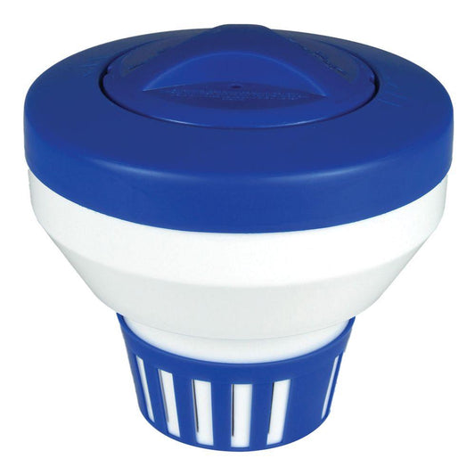 Large Blue/White Tablet Feeder SCP DISTRIBUTORS